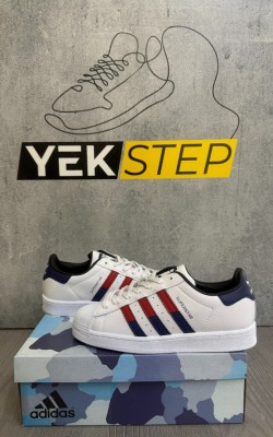 Adidas Süperstar Çift Logo kırmızı Mavi